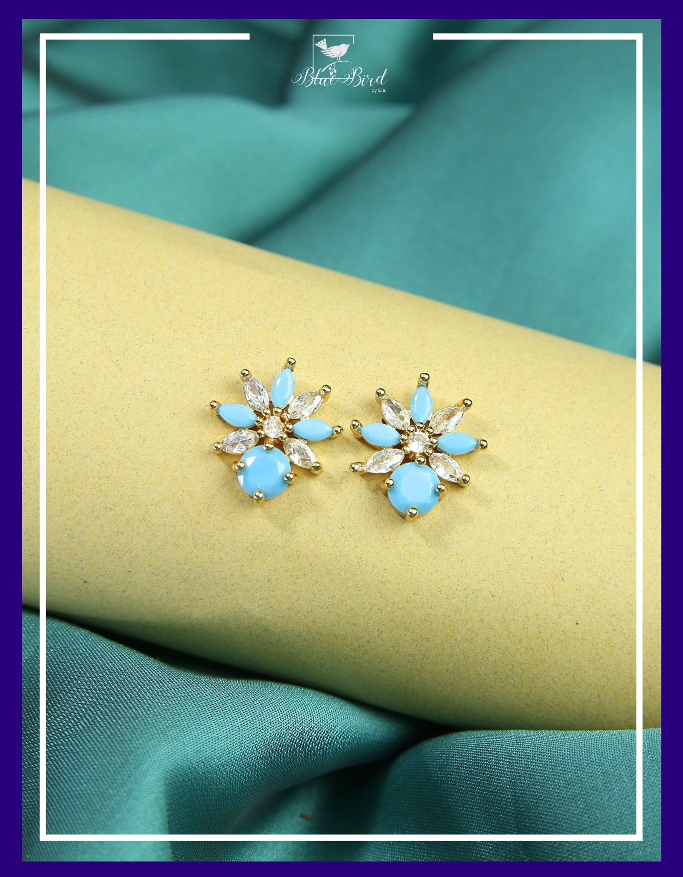 Trending Blue Bird Ear-Studs Collection